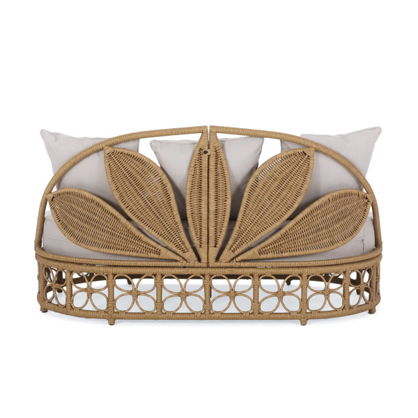 Beachcrest Home Atia 60'' Wide Outdoor Wicker Patio Daybed with